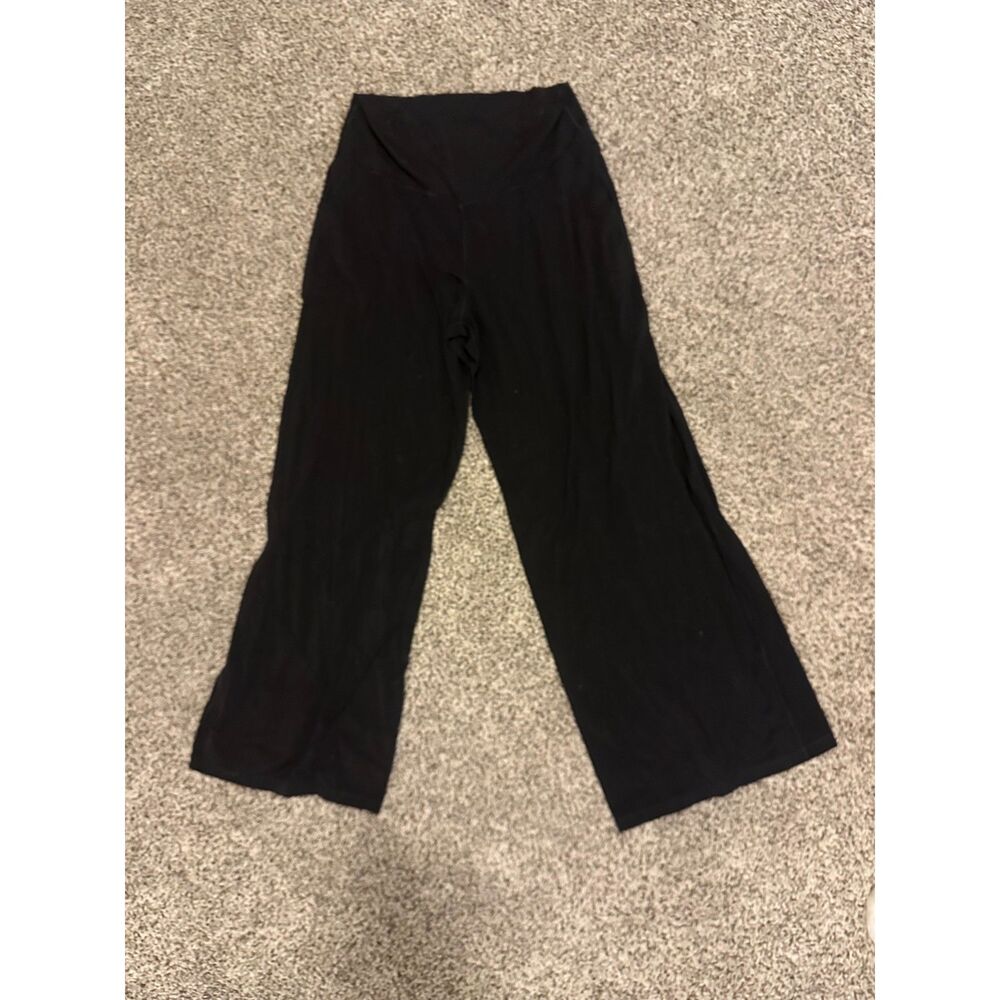 OFFLINE by Aerie Real Me Xtra High-Waisted Trouser Flare Leggings Black XL